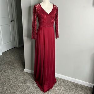MALLIYA MATERNITY BURGUNDY DRESS